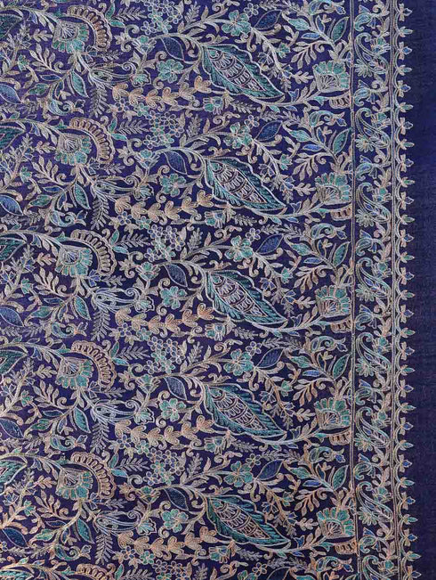 Women's Aari Embroidery Wool Shawl